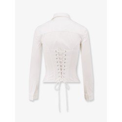 Cotton blend corset shirt
