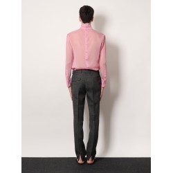 Mouliné wool trousers