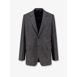 Mouliné wool blazer