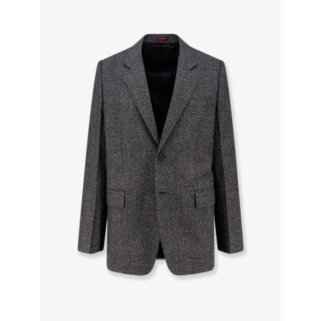 Mouliné wool blazer