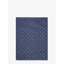Silk scarf with all-over Monogram print