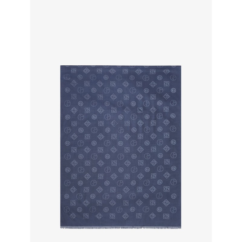 Silk scarf with all-over Monogram print