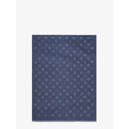 Silk scarf with all-over Monogram print