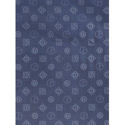 Silk scarf with all-over Monogram print
