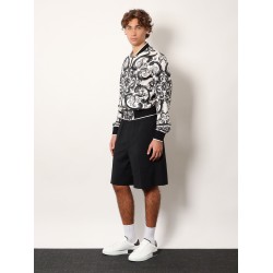 Silk jacket with Maiolica print