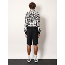 Silk jacket with Maiolica print