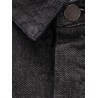 Herculean black denim shirt/jacket