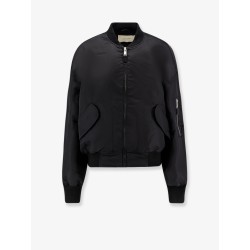 Broad nylon bomber