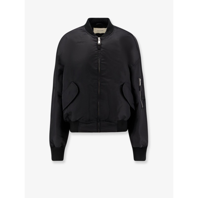 Broad nylon bomber