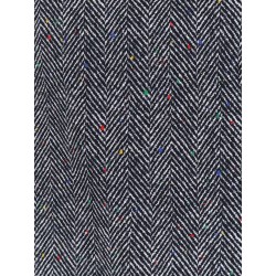 Herringbone motif cotton skirt