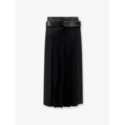 Nayla pleated wool trousers skirt