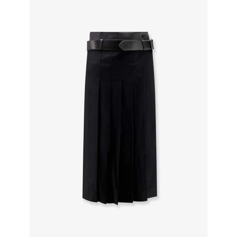 Nayla pleated wool trousers skirt