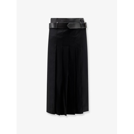 Nayla pleated wool trousers skirt