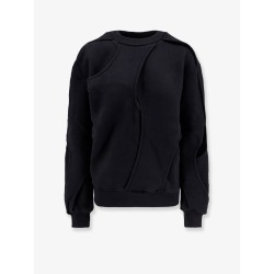 Linear organic cotton sweatshirt