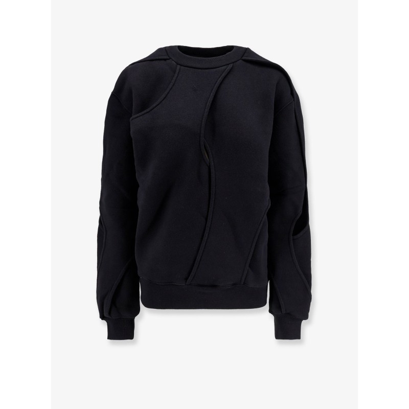 Linear organic cotton sweatshirt