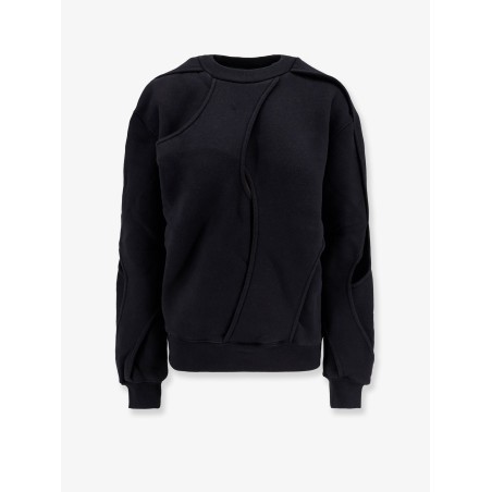Linear organic cotton sweatshirt