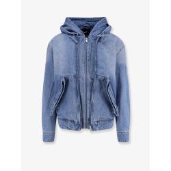 Hooded denim jacket