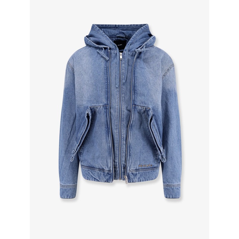 Hooded denim jacket
