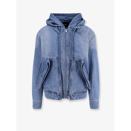 Hooded denim jacket