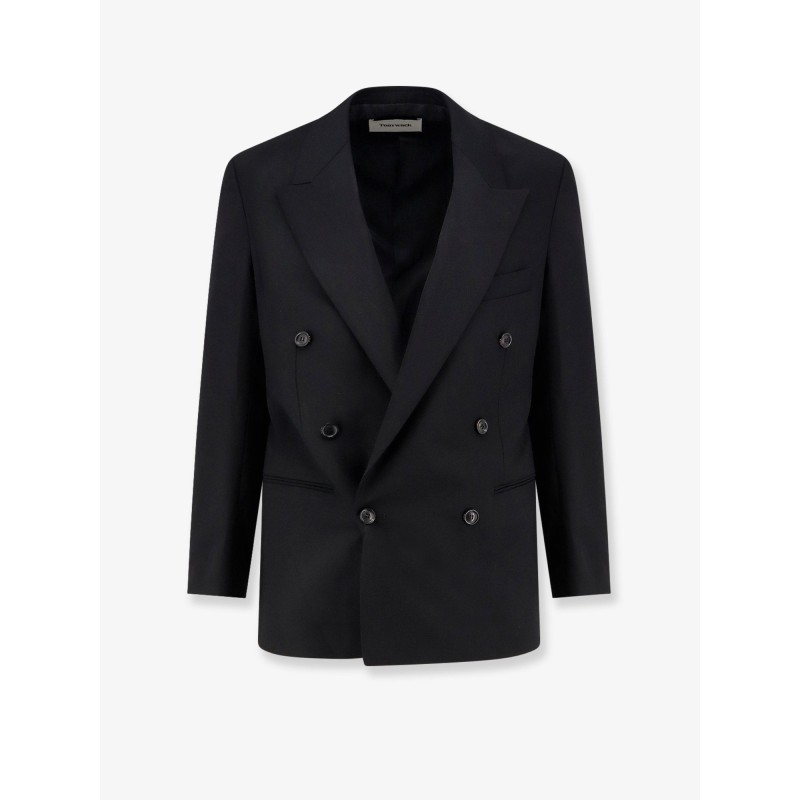 Tailored wool blend Unisex blazer