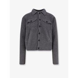 Ribbed wool and cotton cardigan