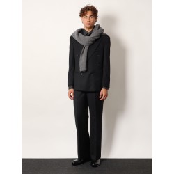 Ribbed wool and cotton cardigan