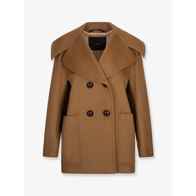 Mario double breasted cashmere coat