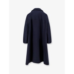 Crepe oversize coat