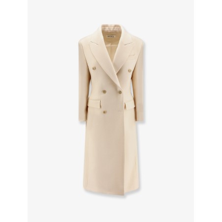 Hourglass wool double-breasted coat