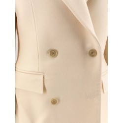 Hourglass wool double-breasted coat