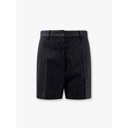 Siberia virgin wool shorts with sequins