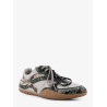 Gymnasium technical fabric and python-print Aisley sneakers