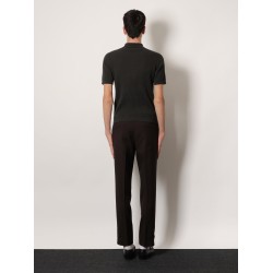 Wool and cashmere polo shirt