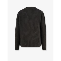 Ribbed wool and cashmere cardigan