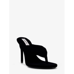 Thong Sandals with velvet heel