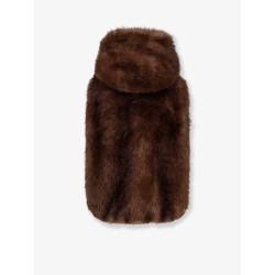 Sleeveless faux fur jacket