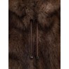 Sleeveless faux fur jacket
