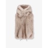 Sleeveless faux fur jacket