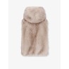 Sleeveless faux fur jacket
