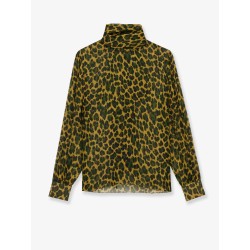 Silk shirt with lavallière neckline