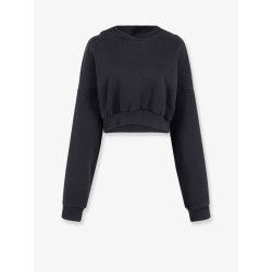 Cropped cotton sweatshirt