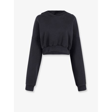 Cropped cotton sweatshirt