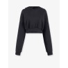 Cropped cotton sweatshirt