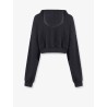 Cropped cotton sweatshirt