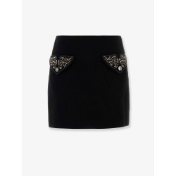 Virgin wool mini skirt