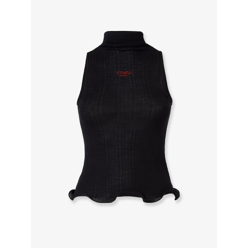 Ribbed virgin wool top