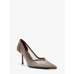 Nicole mesh pumps with rhinestones