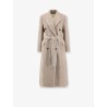 Wrinkled virgin wool blend coat
