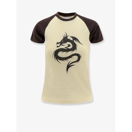 Cotton T-shirt with used effect