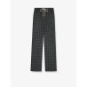 Madras wool and cashmere jogger trousers